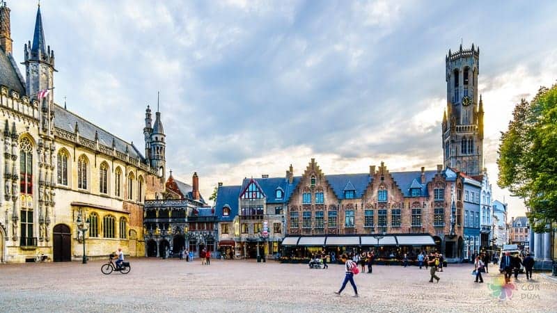 tarihi merkez Brugge'de konaklama