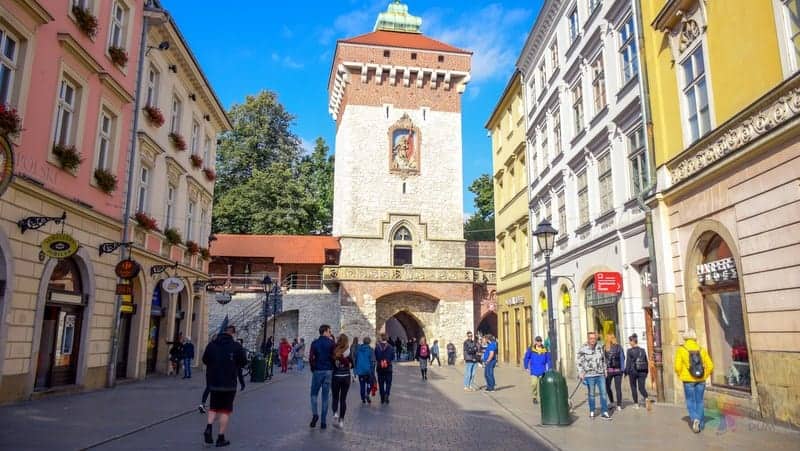 St Florian's Gate Krakow gezilecek yerler