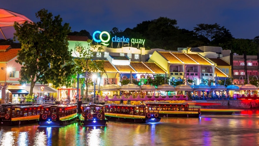 Clarke Quay Singapur gezilecek yerler