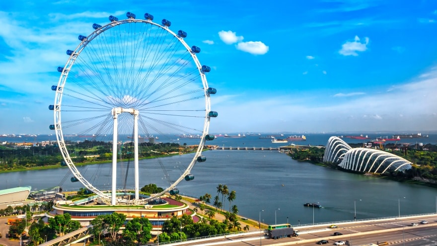 Singapore Flyer Singapur'da gezilecek yerler
