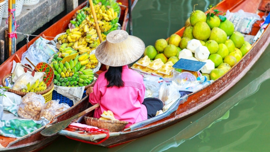 Tayland yüzen pazarlar hakkında bilgiler