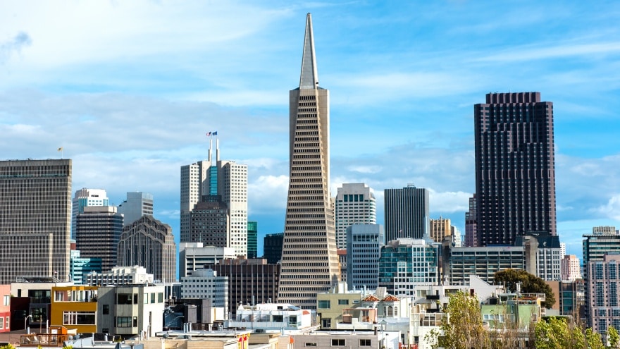 Transamerica Pyramid Center San Francisco gezilecek yerler