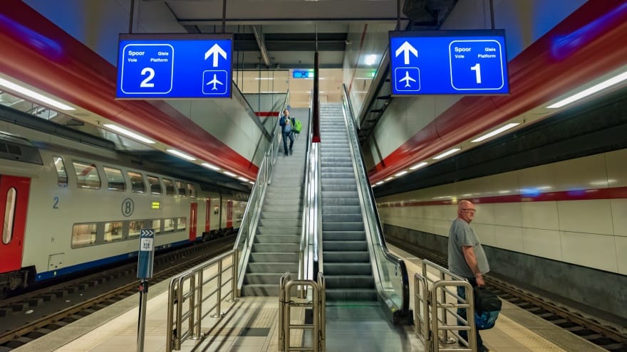 Brüksel Havaalanı'ndan Şehir Merkezine Ulaşım Tren