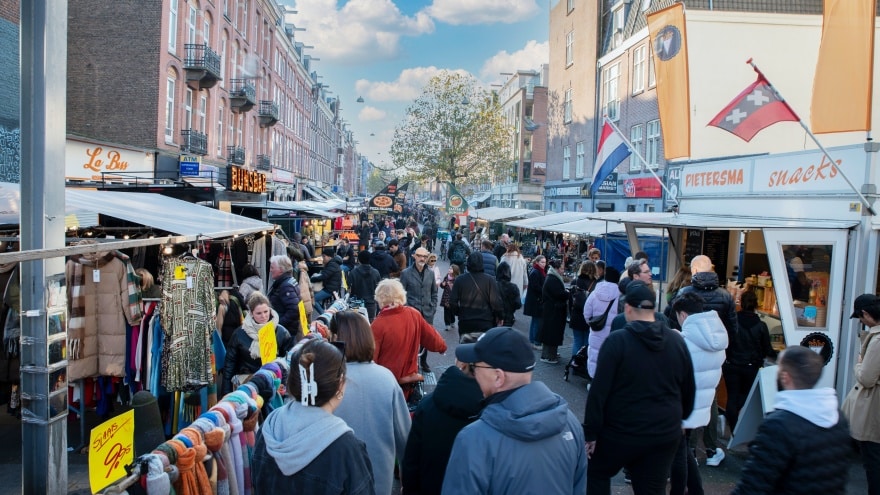 Amsterdam'da yapılacak şeyler, sokak pazarı gezisi