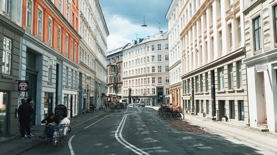 Elmegade Kopenhag alışveriş caddesi