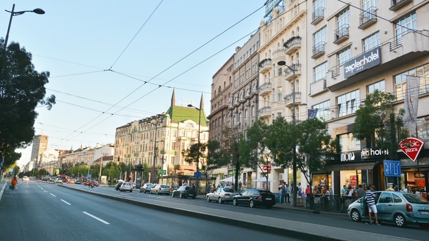 Balkanska Caddesi Belgrad'da alışveriş