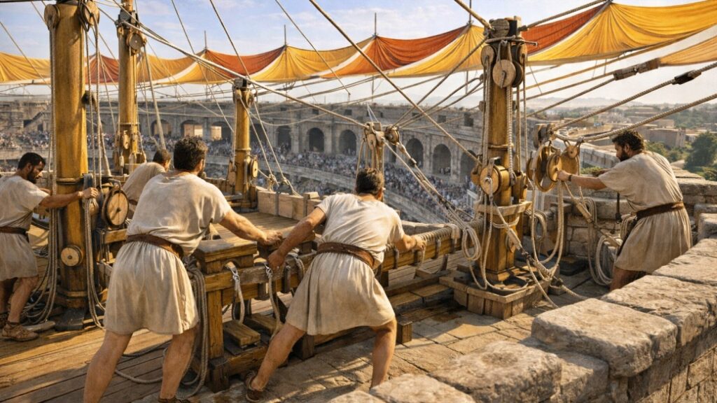 Velarium – Güneşten Koruyan Tente Sistemi