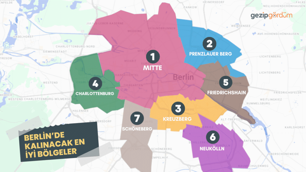 Berlin’de Kalınacak Bölgeler Haritası