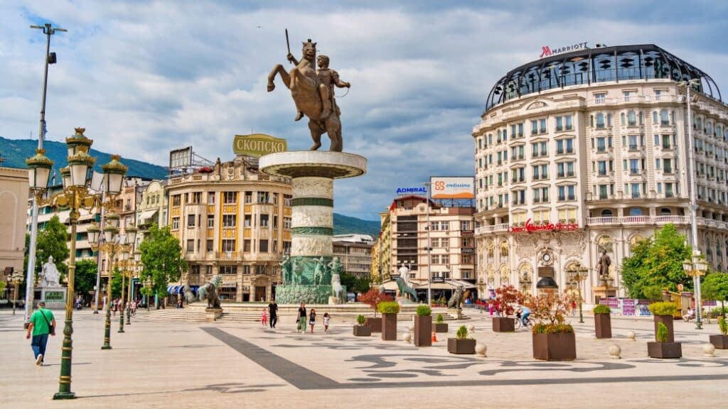 Makedonya Meydanı / Centar konaklama bölgesi